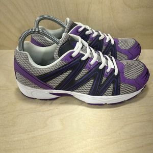 The Animal Rescue Site Gray/Purple/White Sneaker Womens Size 8